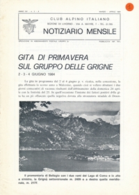 Notiziario CAI copertinaMarzo Aprile1984 Ridotto